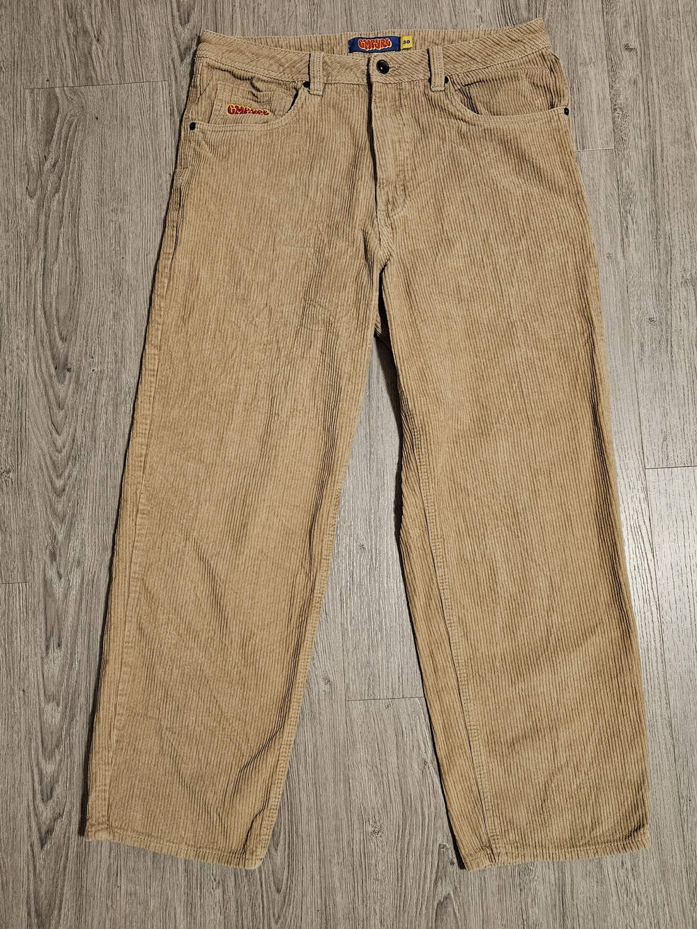 Empyre Men's 30w Tan Corduroy Loose Fit Pants